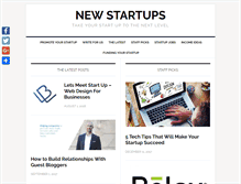 Tablet Screenshot of new-startups.com
